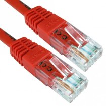 Cat6 UTP RJ45 Ethernet Patch Lead 0.15m - Red