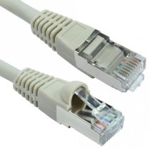 Cat6A S/FTP RJ45 Ethernet Patch Cable 0.15m - Grey