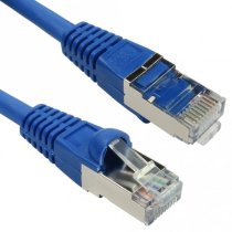Cat6A S/FTP RJ45 Ethernet Patch Cable 0.15m - Blue