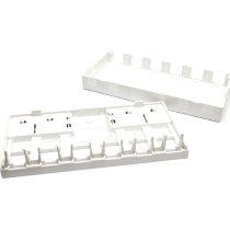 Excel 6 Port Keystone Surface Mount Box Signal White
