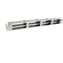 Excel ExpressNet 8-Module Unloaded Modular Panel 1U Silver