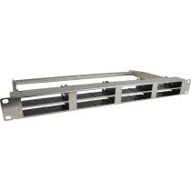 Excel ExpressNet 8-Module Unloaded Modular Panel 1U Silver