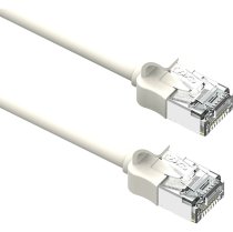 Excel Cat6A Mini RJ45 Ethernet Patch Cable 28AWG LSOH 0.2 m White (10-Pack)