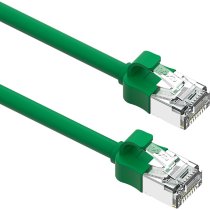 Excel Cat6A Mini RJ45 Ethernet Patch Cable 28AWG LSOH 0.3 m Green (10-Pack)