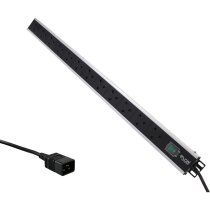 Excel 10 Way Vertical PDU 10x UK Socket Passive 13A C20 Plug Switched