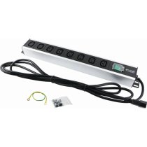 Excel PDU 8 Way C13 Sockets - C14 Plug - Vertical