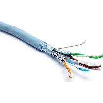 Excel Solid Cat6A Cable F/FTP LSOH CPR Euroclass Dca 500 m Reel Aqua