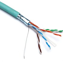 Excel Solid Cat6 Cable F/UTP LSOH CPR Euroclass Dca 500m Reel Light  - Green