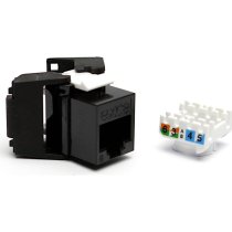 Excel Cat6 UTP Unscreened Low Profile Keystone Jack Toolless - Black