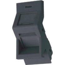 Excel Office Angled Keystone Shutter 25mm x 50mm - Grey