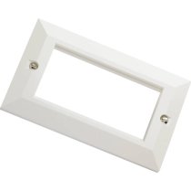 Excel Double Gang Bevelled Faceplate