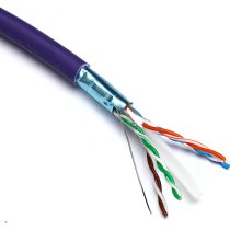 Excel Solid Cat6 Cable F/UTP LSOH CPR Euroclass Dca 305m Reel - Violet