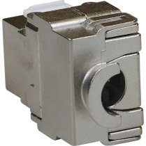 Excel Cat5e FTP Screened Keystone Jack Toolless Silver