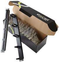 Excel Cat5e Contractor Pack (1x 24 Port Unscreened Patch Panel 12x Dual Faceplates 1x Cable Manager)