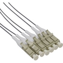 Excel Enbeam Fibre Pigtail OM1 62.5/125 LC/UPC Grey 1 m (12-Pack)