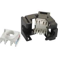 Excel Cat6 UTP Unscreened Angled Keystone Jack Toolless - Black