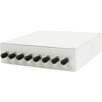 ST 8 Port Loaded Fibre Optic Patch Box 160mm x 160mm x 40mm