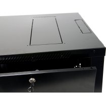 Excel 9U Wall Mounted Cabinet – WR400, 400mm Deep, Black, Fully Assembled
