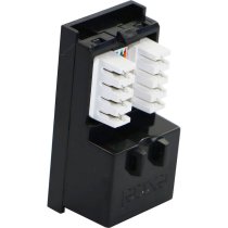 Excel Cat5e UTP Low Profile RJ45 Module - Black