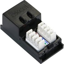 Excel Cat6 UTP RJ45 Low Profile Module - Black