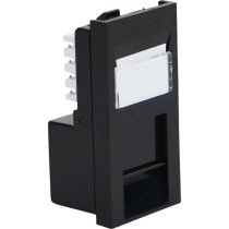 Excel Cat6 UTP RJ45 Low Profile Module - Black