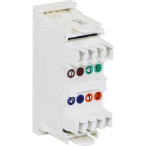Excel Cat6 UTP White RJ45 1 x Slimline Module Only