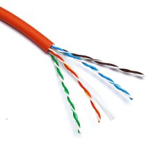 Excel Cat6 U/UTP Cable – 305m Box, LS0H, 23 AWG, Dca, Orange – 100-075
