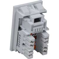 Excel Cat5e UTP RJ45 6C Module Low Profile - White