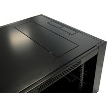 Excel 6U Wall Mounted Cabinet – WR500, 500mm Deep, Black, Fully Assembled