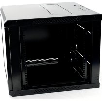 Excel 6U Wall Mounted Cabinet – WR400, 400mm Deep, Black, Assembled