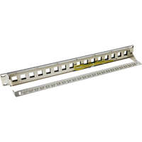 Excel 16 port 1U Unloaded Black Keystone Frame