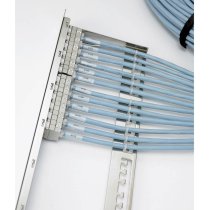 Excel 16 port 1U Unloaded Chrome Keystone Frame