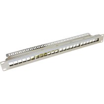 Excel 24 port 1U Unloaded Chrome Keystone Frame
