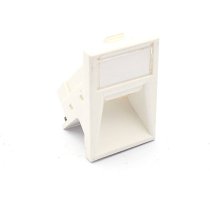 Excel 6C Angled Shutter For Keystone Jack - White