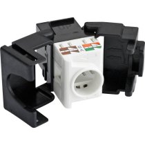 Excel Cat6 UTP Unscreened Keystone Jack Toolless - Black
