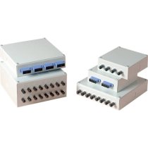 LC Patch Box - 6 Port Quad (24-Core) - 160mm x 160mm x 80mm