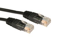 Cat5e UTP RJ45 Ethernet Patch Cable 25m - Black - 26AWG