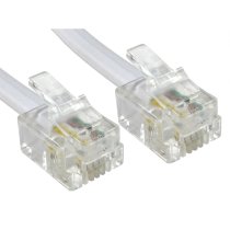 10m ADSL Broadband cable - RJ11 to RJ11 - White