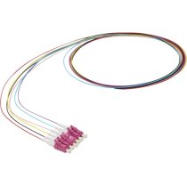 Enbeam Fibre Pigtail OM4 LC/UPC TIA 598 colours 12 Pack - 1m