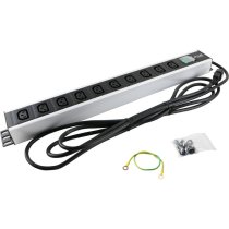 Excel PDU 10 Way C13 Sockets - C14 Plug - Vertical